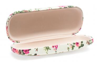 Glasses case with rose pattern